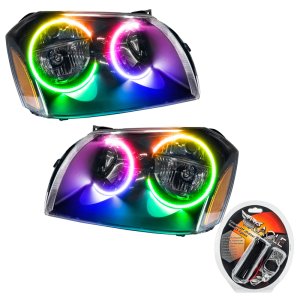 Dodge Magnum Headlight Assemblies - ORACLE Lighting - SMD Pre-Assembled, ColorSHIFT - Black - `05-`07